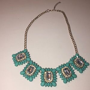 gem and stone 💎 gold necklace